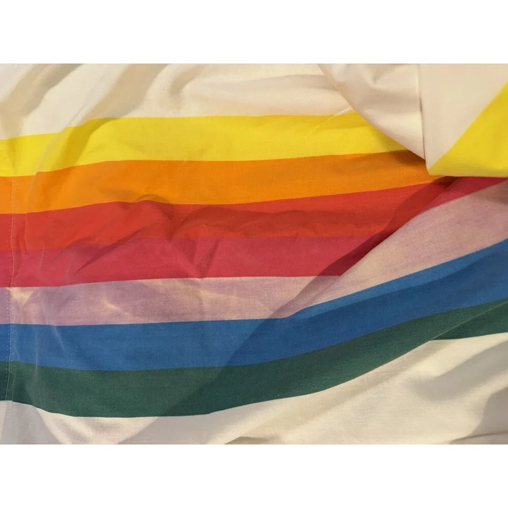 Wamsutta TOMORROWS RAINBOW 3 Piece Ultracale Sheet Set TWIN 1970’s Retro